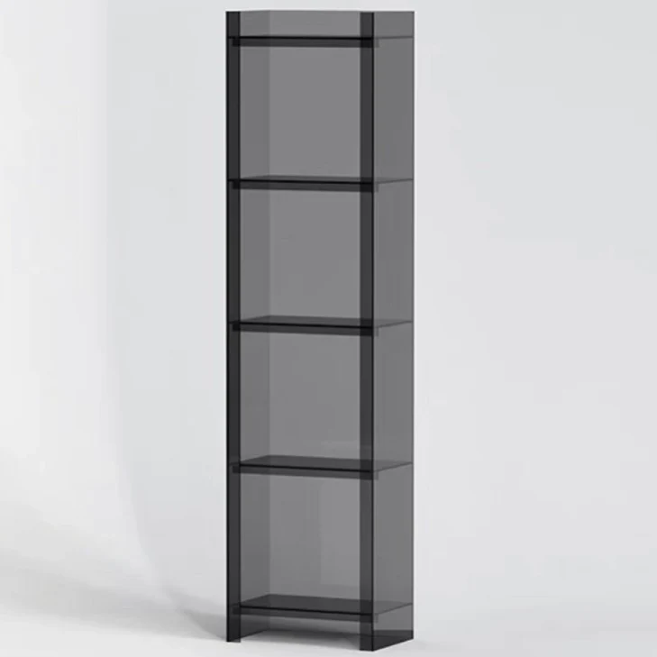 Modern Minimalist Square Rectangular Acrylic Display Rack 4/5-Tier For Living Room