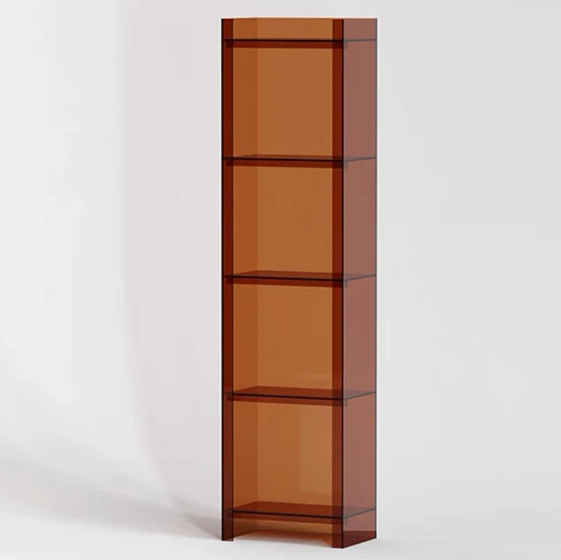 Modern Minimalist Square Rectangular Acrylic Display Rack 4/5-Tier For Living Room