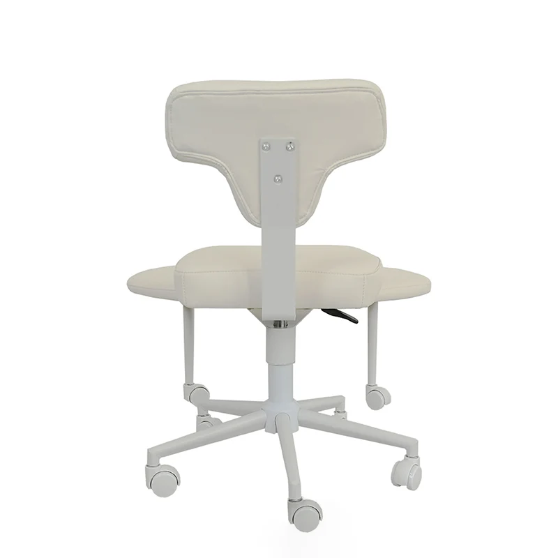 Modern Minimalist Non-Standard Shape PU Leather Sponge Multi-Layer Board Iron Plastic Desk Chair Backrest Adjustable Height Movable For Home Office