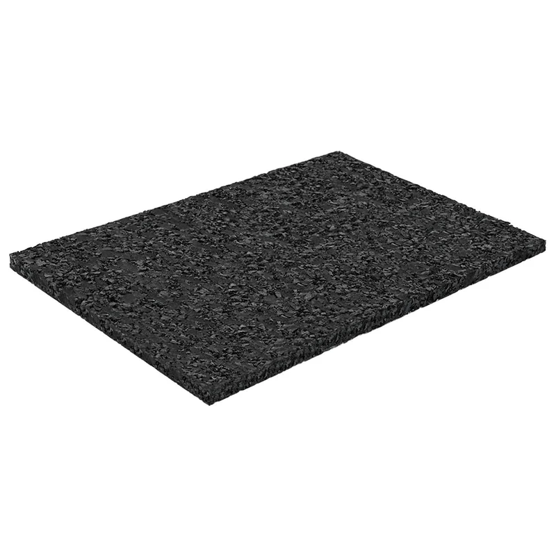 Tapete de Pátio em Granulado de Borracha Preto 6 x 9 x 0,3 cm