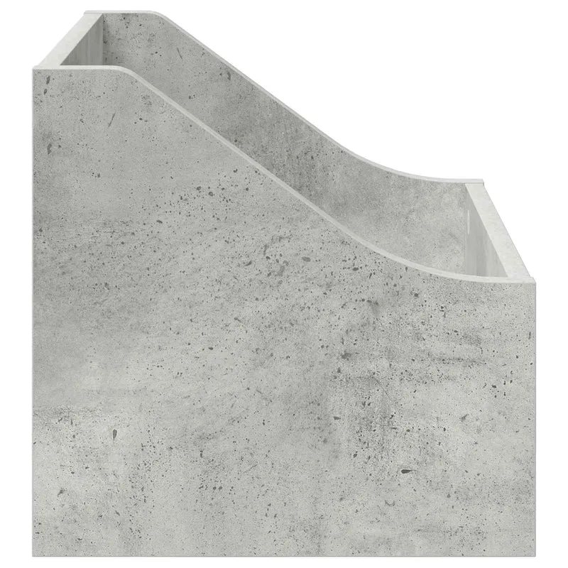 Caixa de Discos LP 2 unid. Cinzento Cimento 37 x 33 x 32 cm
