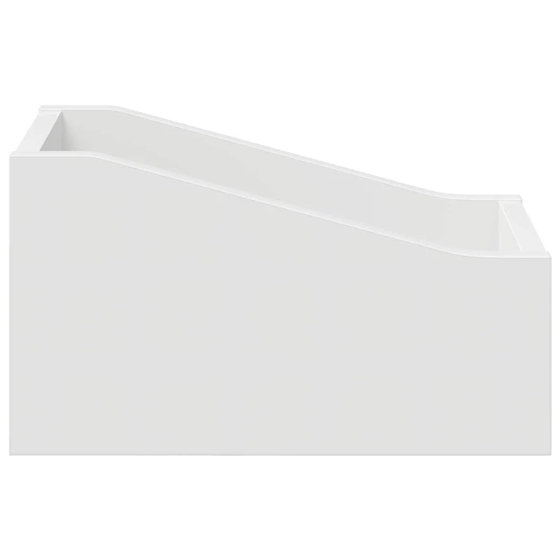 Caixa de Discos LP Branco 18 x 32 x 18 cm Derivados de Madeira