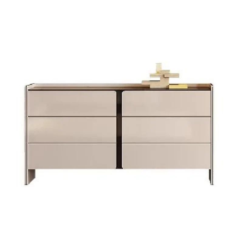 Modern Minimalist Storage Cabinet With Drawers - E1 Eco-friendly MDF Sideboard For Living Room & Bedroom