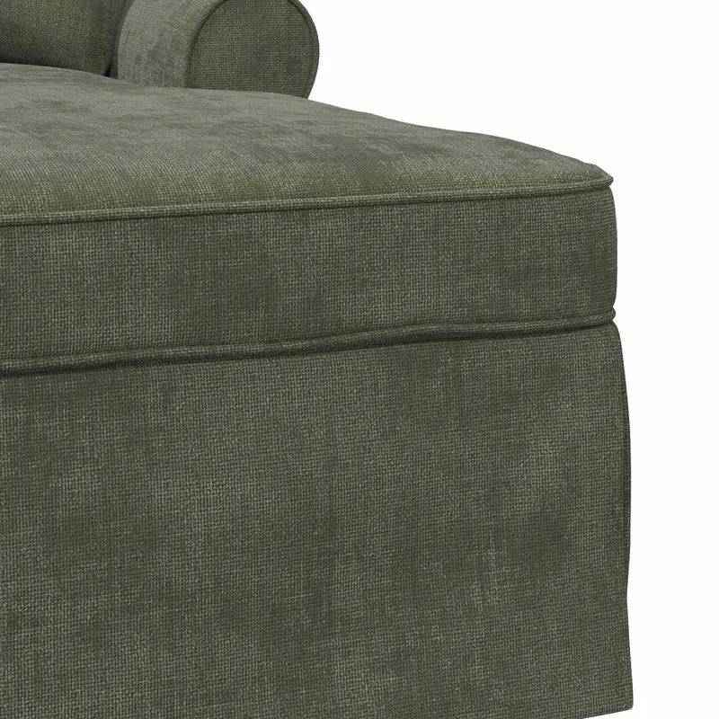 Chaise Lounge com Saia com almofada Verde 157 x 91 x 91 cm ARES