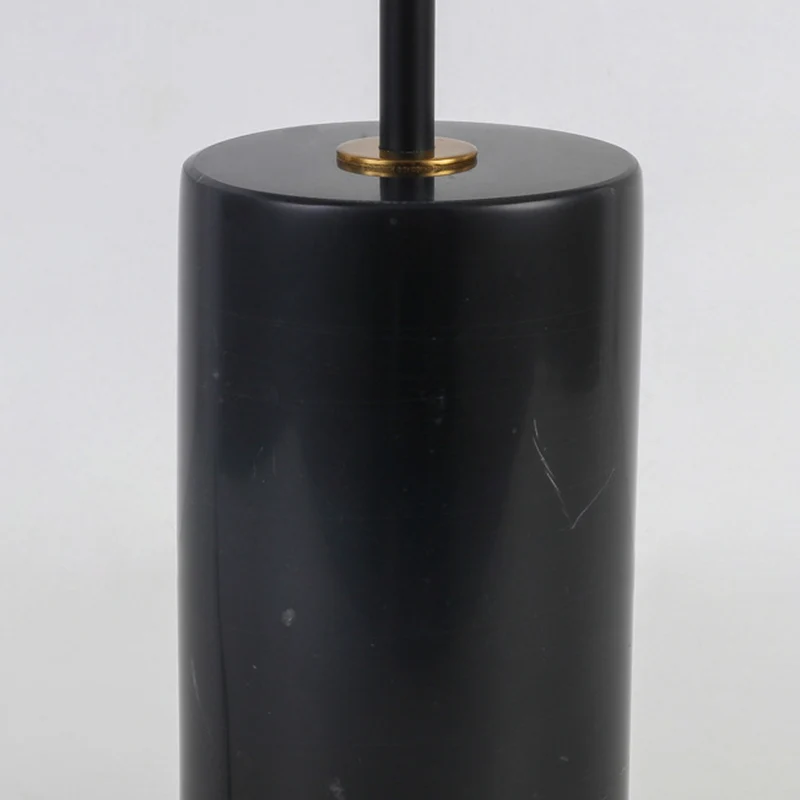 Modern Art Deco Geometric Iron Marble 1-Light Table Lamp For Study