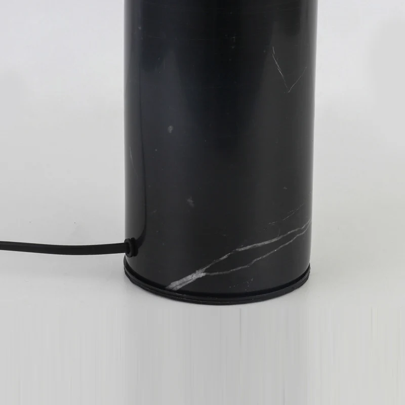 Modern Art Deco Geometric Iron Marble 1-Light Table Lamp For Study