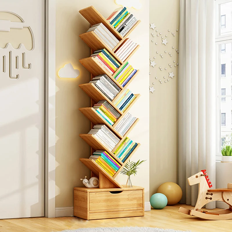 Contemporary Creative Rectangular Eco-Friendly Board 6/8/10/12 Tier Bookshelves For Home Office