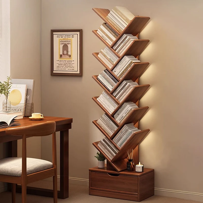 Contemporary Creative Rectangular Eco-Friendly Board 6/8/10/12 Tier Bookshelves For Home Office