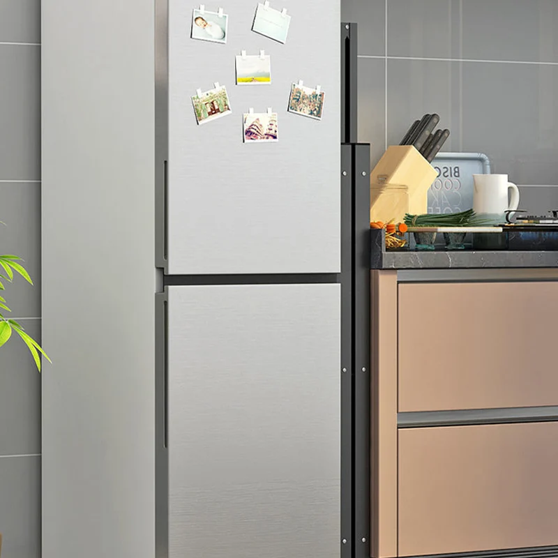 Modern Minimalist Carbon Steel Hollow Rectangular Movable Storage Shelf 3/4/5-Shelves For Living Room