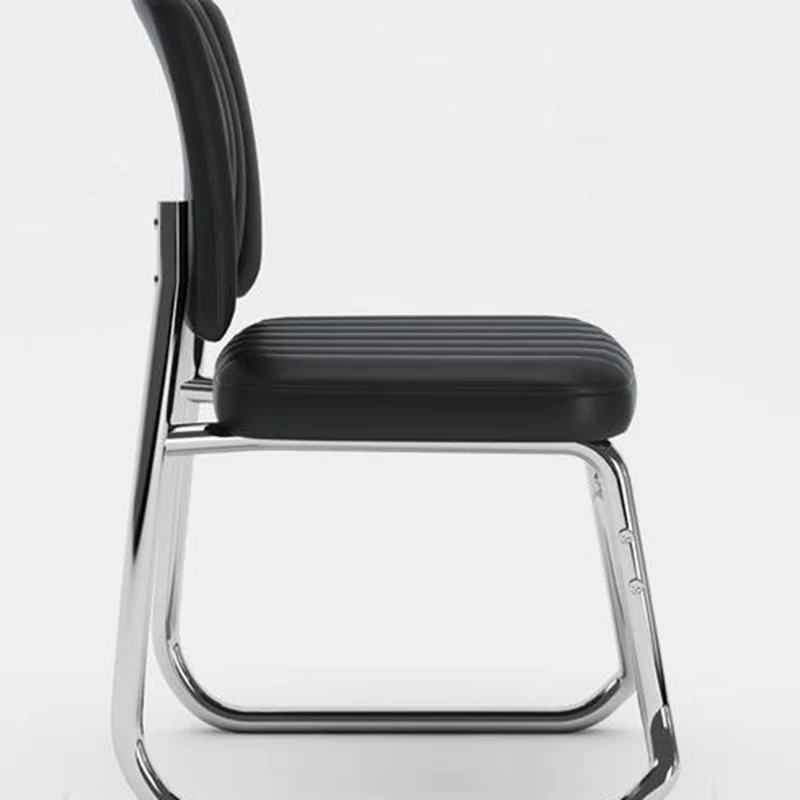 Modern Minimalist Square Iron PU Leather Sponge Desk Chair Backrest For Home Office