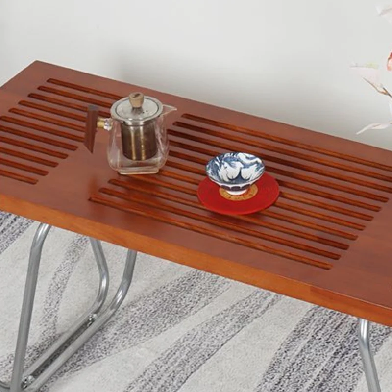 Modern Minimalist Linear Carbon Steel Pine Wood Bench Backless Armless For Living Room & Bedroom