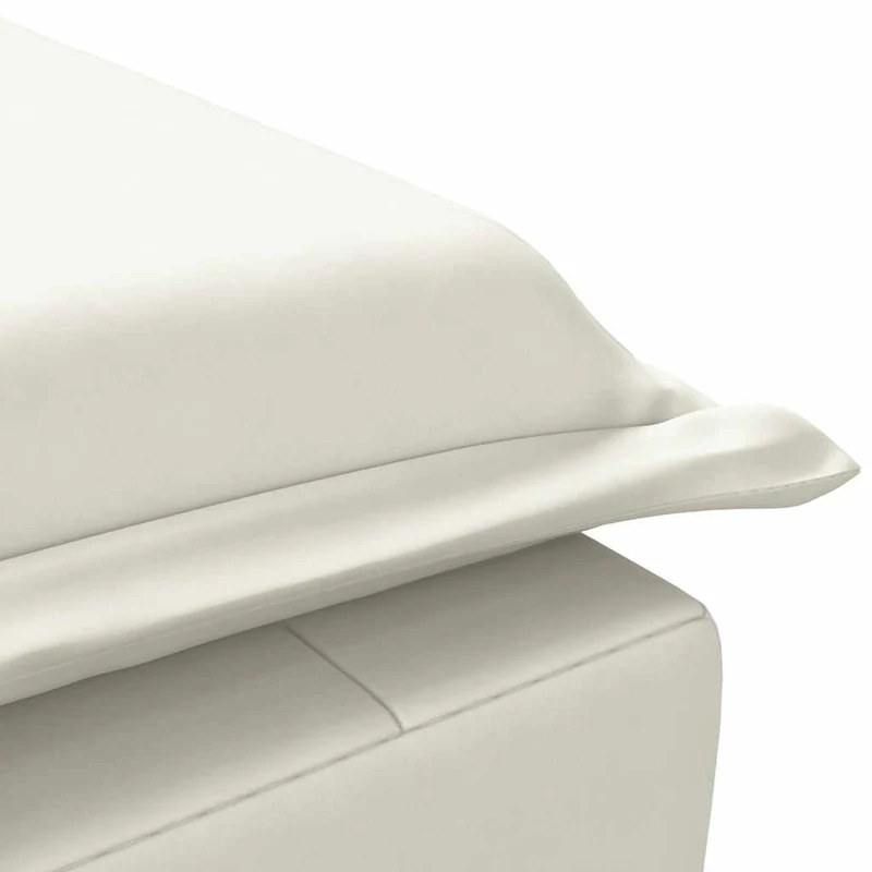 Chaise lounge de massagem com rolo veludo creme