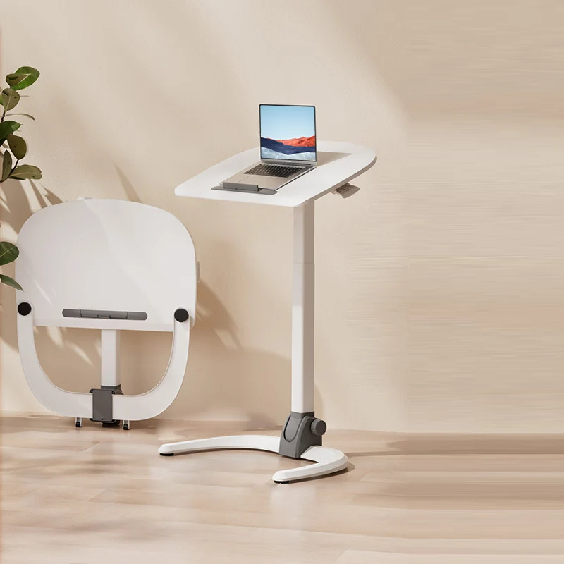 Modern Simplicity Plate Hardware Rectangular Foldable Liftable Mobile Desks For Home Office
