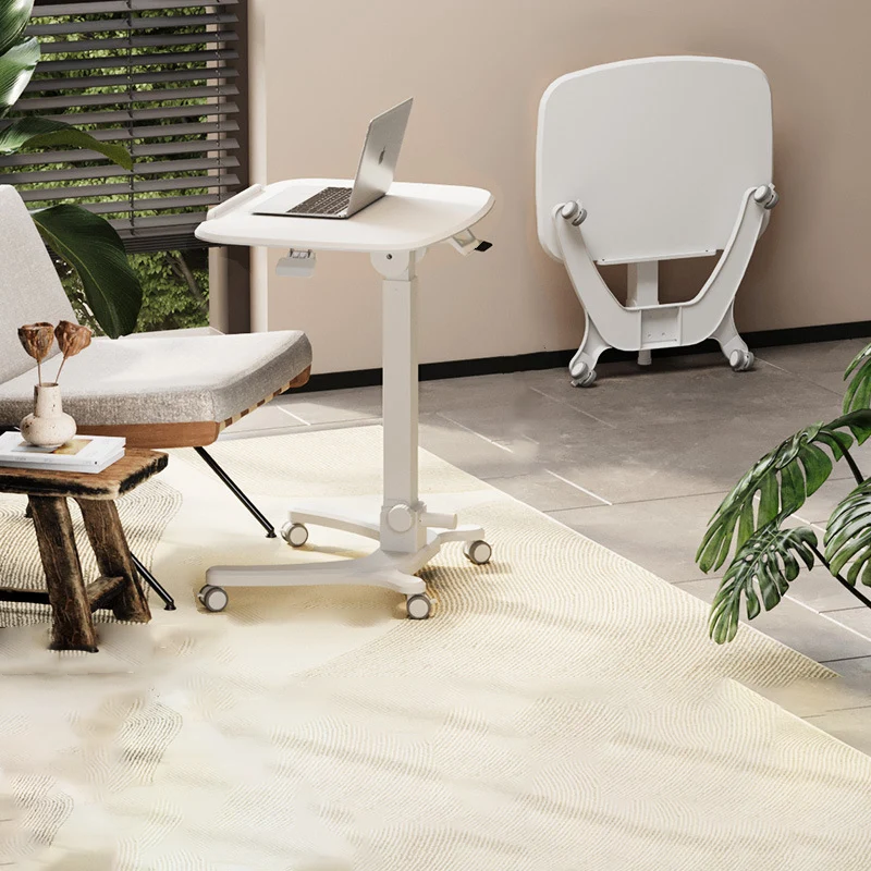 Modern Simplicity Plate Hardware Rectangular Foldable Liftable Mobile Desks For Home Office