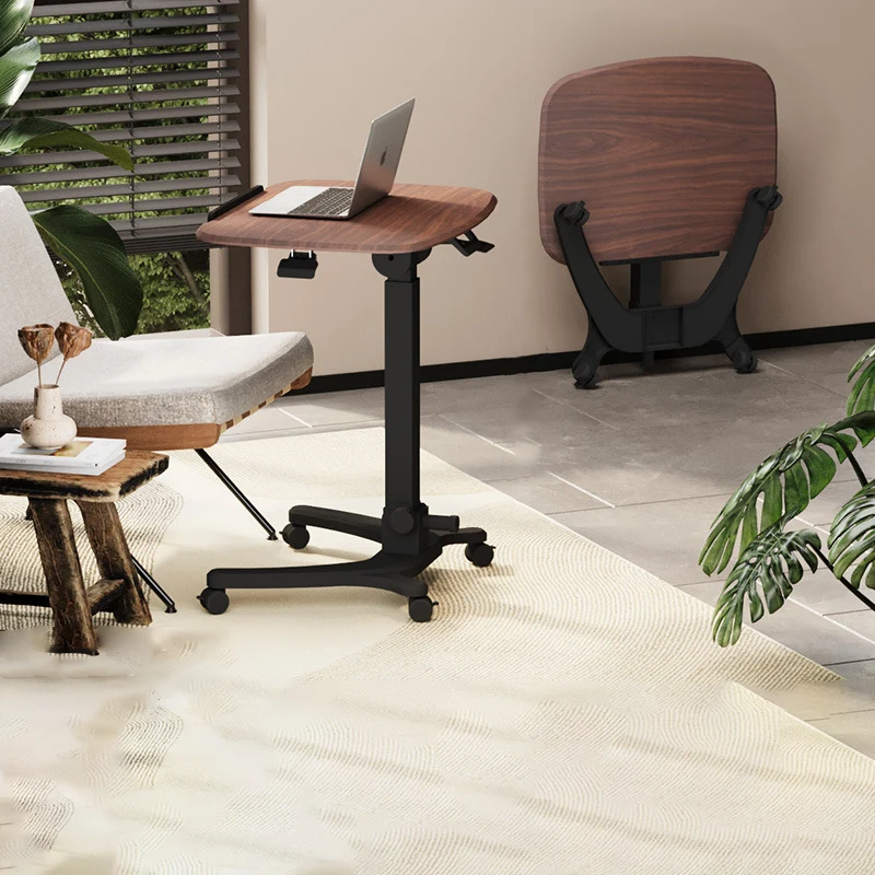Modern Simplicity Plate Hardware Rectangular Foldable Liftable Mobile Desks For Home Office