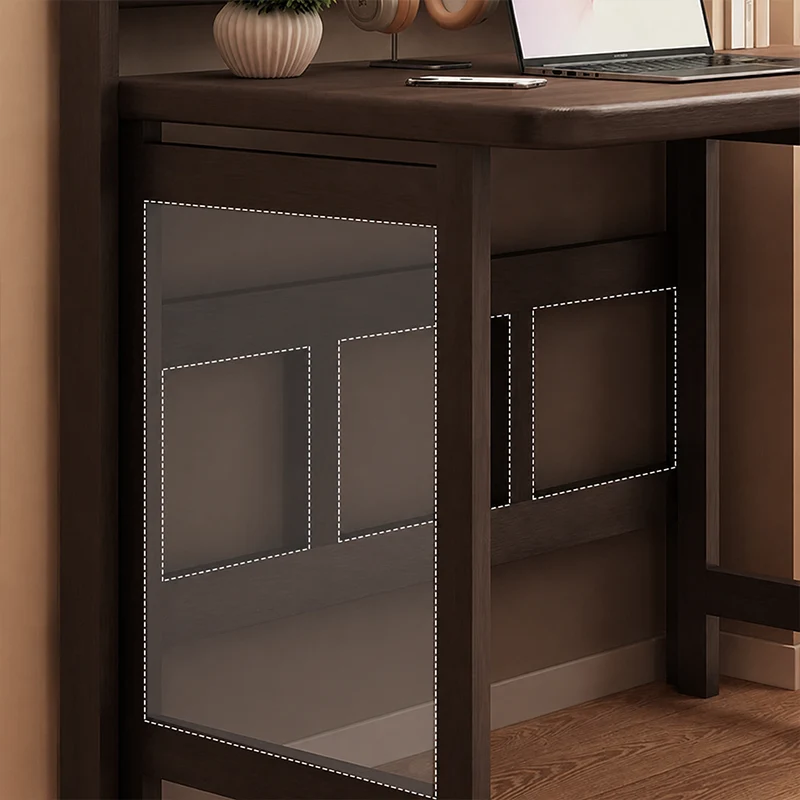 Modern Minimalist Foldable Rectangle Rubberwood Desk For Home Office