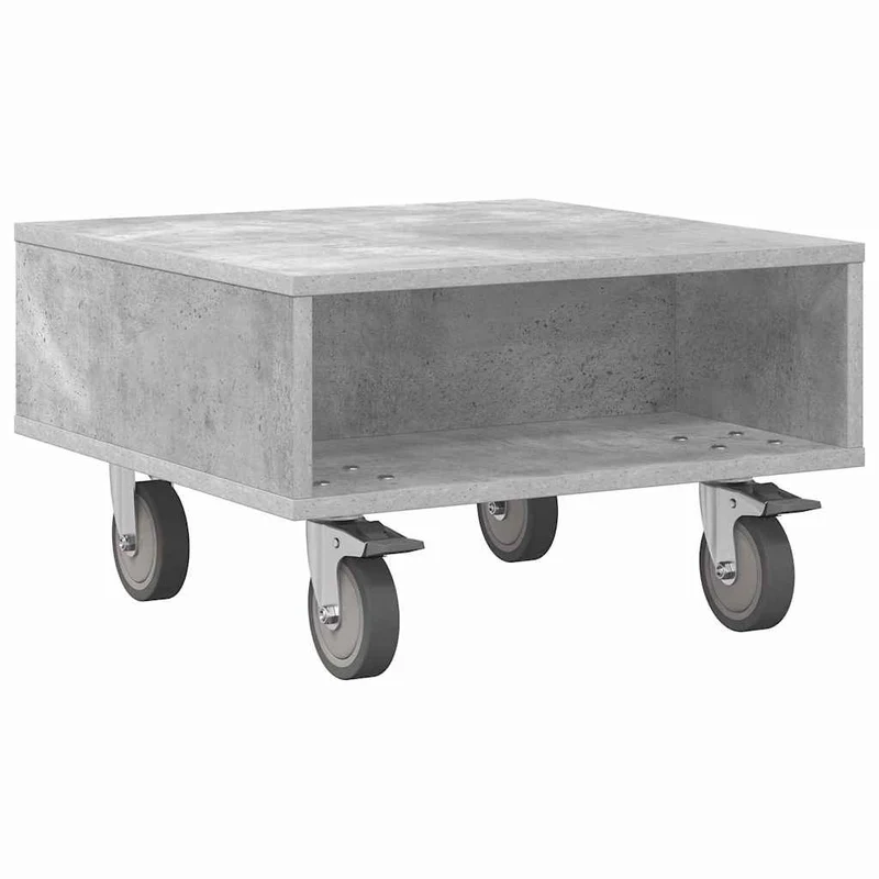 Mesa Lateral com Rodas Cinzento 50,5 x 50 x 30 cm