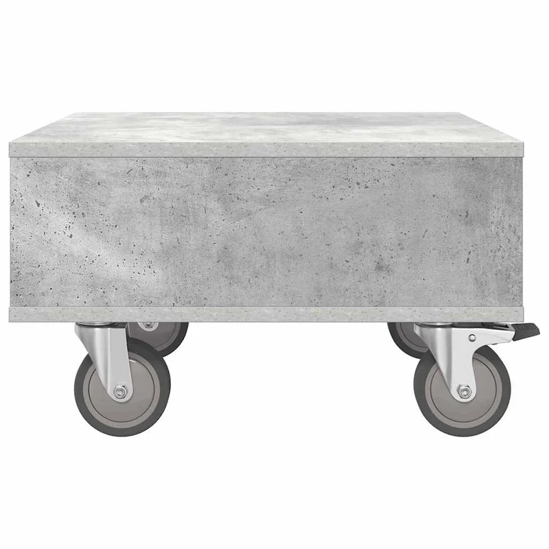 Mesa Lateral com Rodas Cinzento 50,5 x 50 x 30 cm