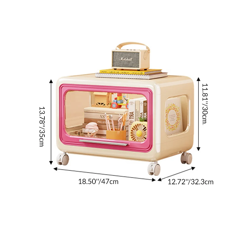 Contemporary Creative PET Slanted Rectangular Storage Cabinet 1-Cabinet For Living Room