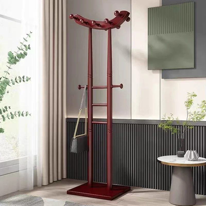 Modern Minimalist Boat-Shaped Hook Rubberwood MDF Display Rack For Living Room