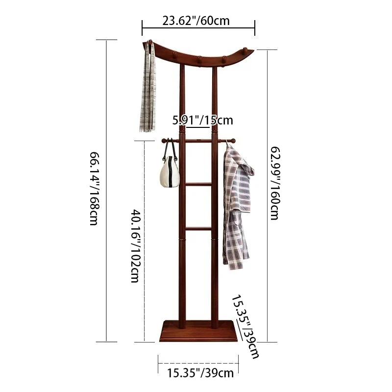 Modern Minimalist Boat-Shaped Hook Rubberwood MDF Display Rack For Living Room