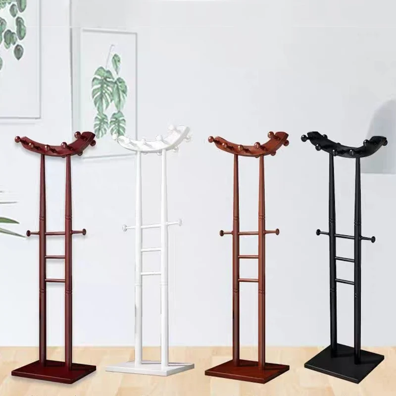 Modern Minimalist Boat-Shaped Hook Rubberwood MDF Display Rack For Living Room