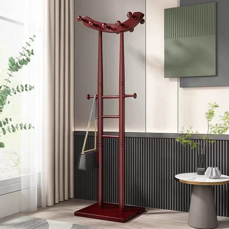 Modern Minimalist Boat-Shaped Hook Rubberwood MDF Display Rack For Living Room