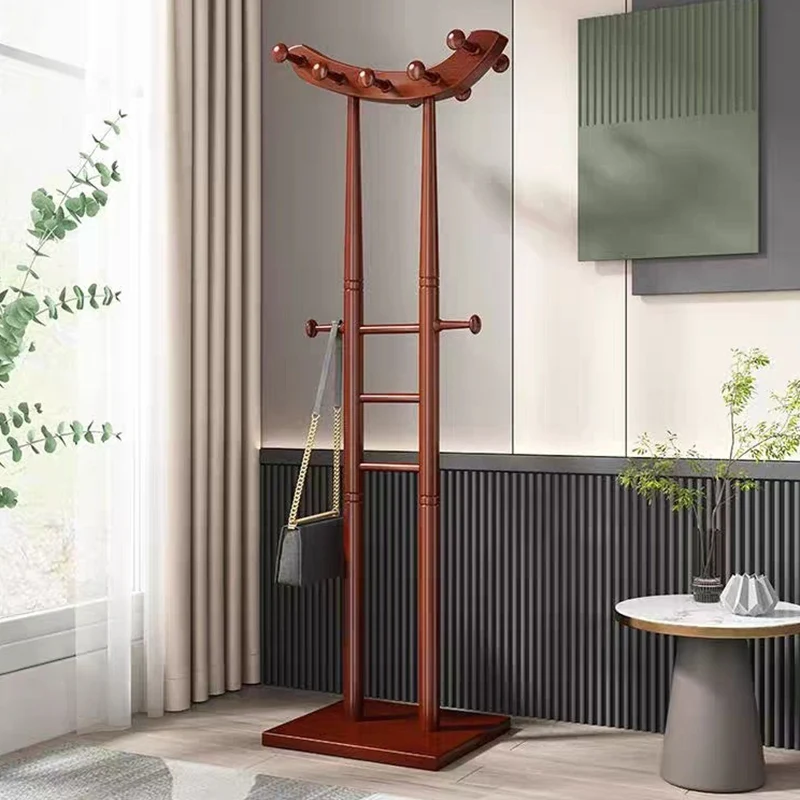 Modern Minimalist Boat-Shaped Hook Rubberwood MDF Display Rack For Living Room