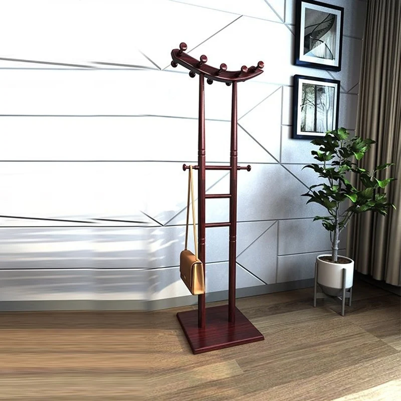Modern Minimalist Boat-Shaped Hook Rubberwood MDF Display Rack For Living Room