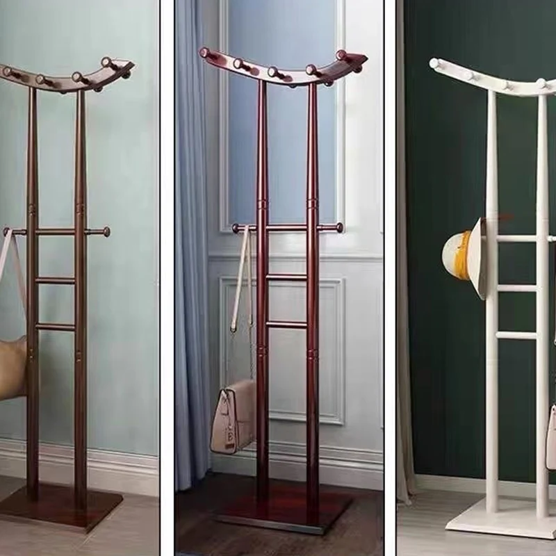 Modern Minimalist Boat-Shaped Hook Rubberwood MDF Display Rack For Living Room