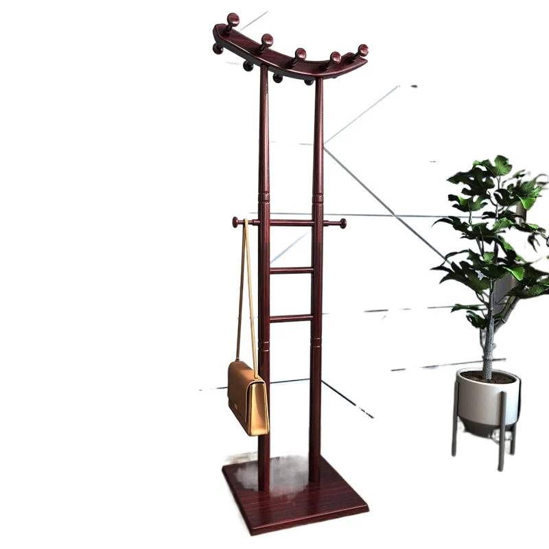 Modern Minimalist Boat-Shaped Hook Rubberwood MDF Display Rack For Living Room