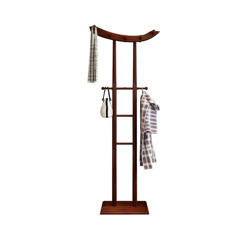 Modern Minimalist Boat-Shaped Hook Rubberwood MDF Display Rack For Living Room