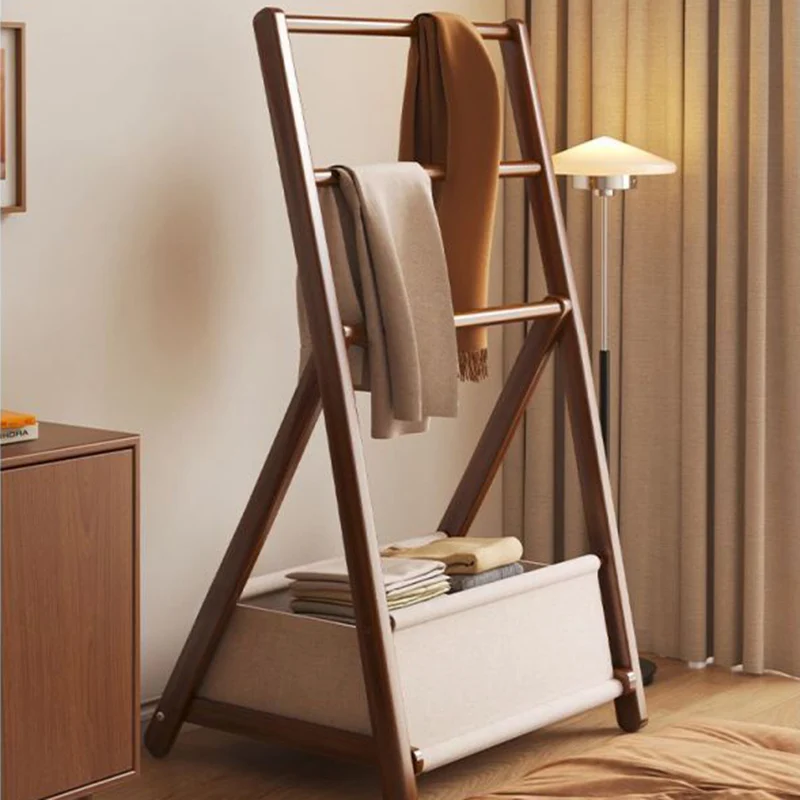 Modern Minimalist Triangular Structure Rounded Edges Bamboo Display Rack For Living Room