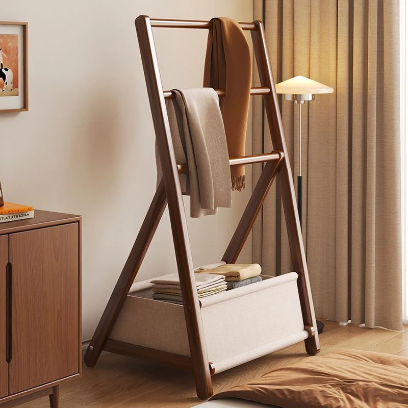 Modern Minimalist Triangular Structure Rounded Edges Bamboo Display Rack For Living Room