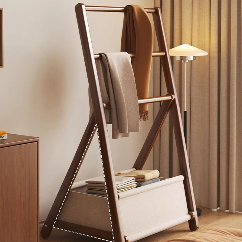 Modern Minimalist Triangular Structure Rounded Edges Bamboo Display Rack For Living Room