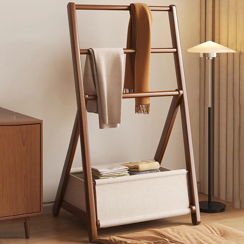 Modern Minimalist Triangular Structure Rounded Edges Bamboo Display Rack For Living Room