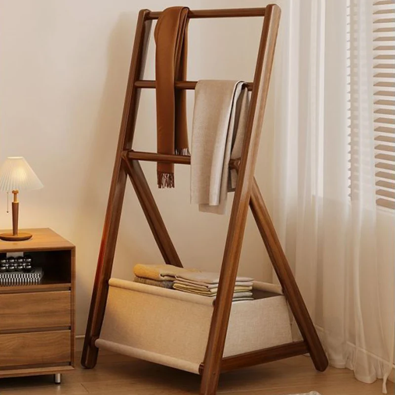 Modern Minimalist Triangular Structure Rounded Edges Bamboo Display Rack For Living Room