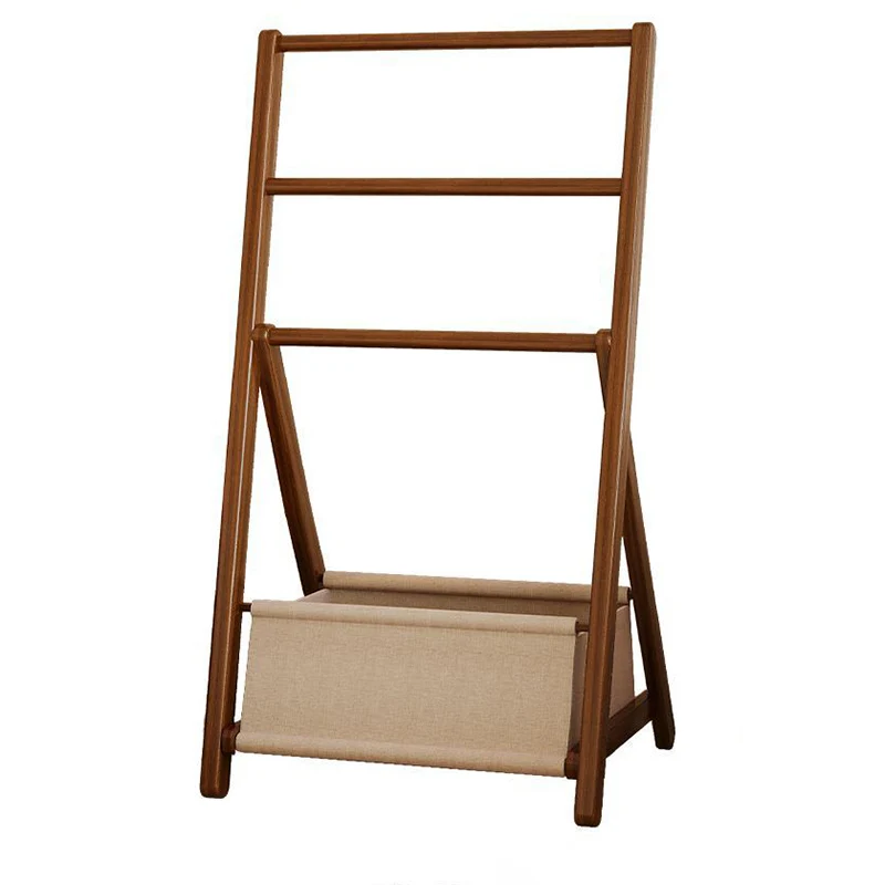 Modern Minimalist Triangular Structure Rounded Edges Bamboo Display Rack For Living Room