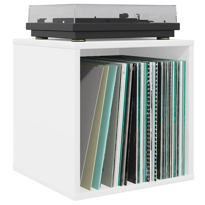 Caixa de Álbum de Vinil Branco 37 x 36,5 x 38 cm
