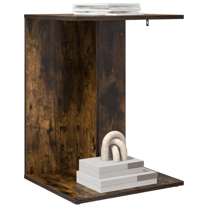 Mesa Lateral Carvalho Defumado 45 x 40 x 62,5 cm