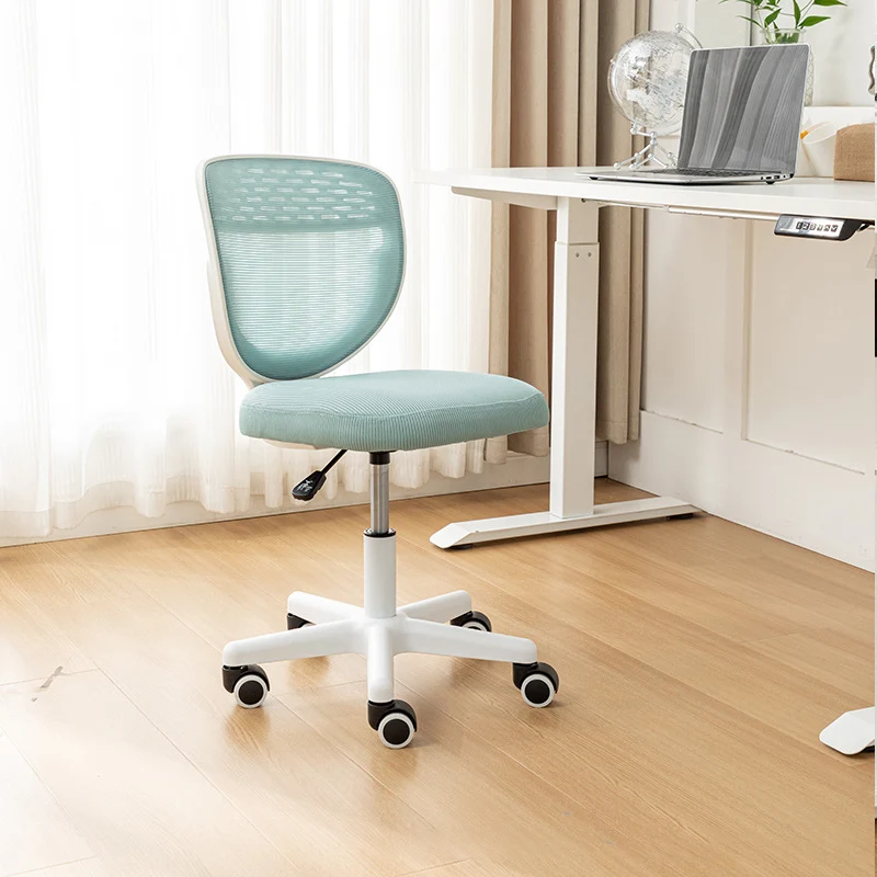 Contemporary Simplicity Round Mesh PP Desk Chair Backrest Armless For Home Office
