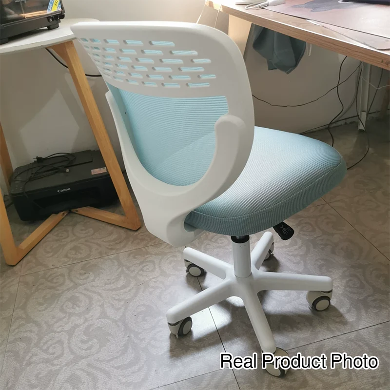 Contemporary Simplicity Round Mesh PP Desk Chair Backrest Armless For Home Office