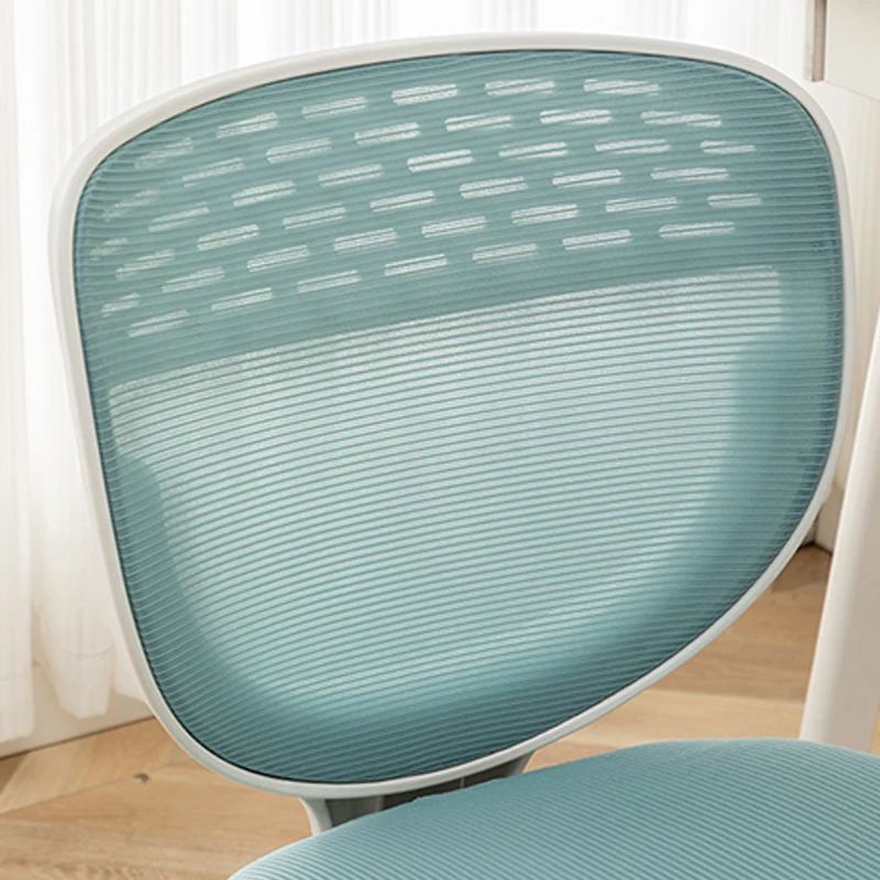 Contemporary Simplicity Round Mesh PP Desk Chair Backrest Armless For Home Office