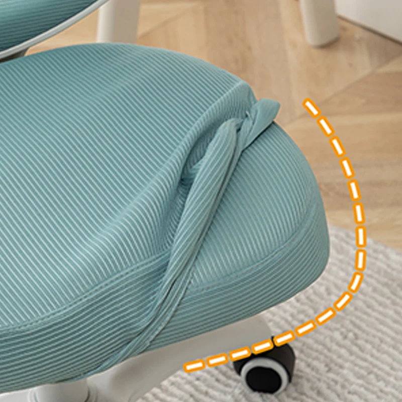 Contemporary Simplicity Round Mesh PP Desk Chair Backrest Armless For Home Office