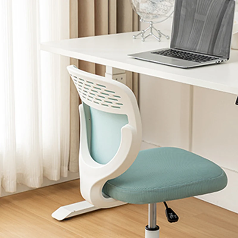 Contemporary Simplicity Round Mesh PP Desk Chair Backrest Armless For Home Office