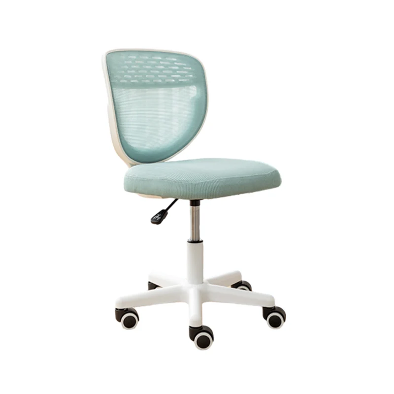 Contemporary Simplicity Round Mesh PP Desk Chair Backrest Armless For Home Office