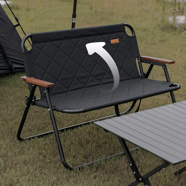 Modern Simplicity Rectangular Prismatic Foldable Oxford Fabric Aluminum Alloy Iron Chair Backrest Armrest For Outdoor