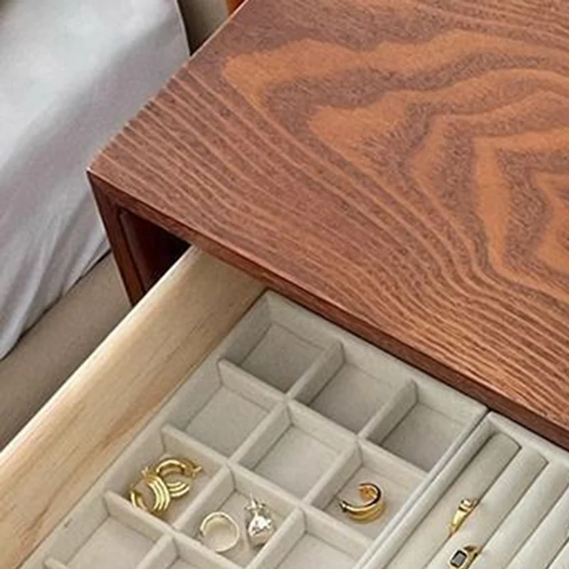 Traditional Vintage Multi-Layer Large Capacity Rectangular Eco-Friendly Engineered Wood Metal Storage Cabinet 5-Drawer For Living Room & Bedroom