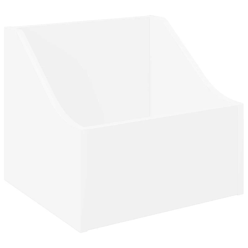 Caixa de Discos LP Branco 37 x 33 x 32 cm Derivados de Madeira