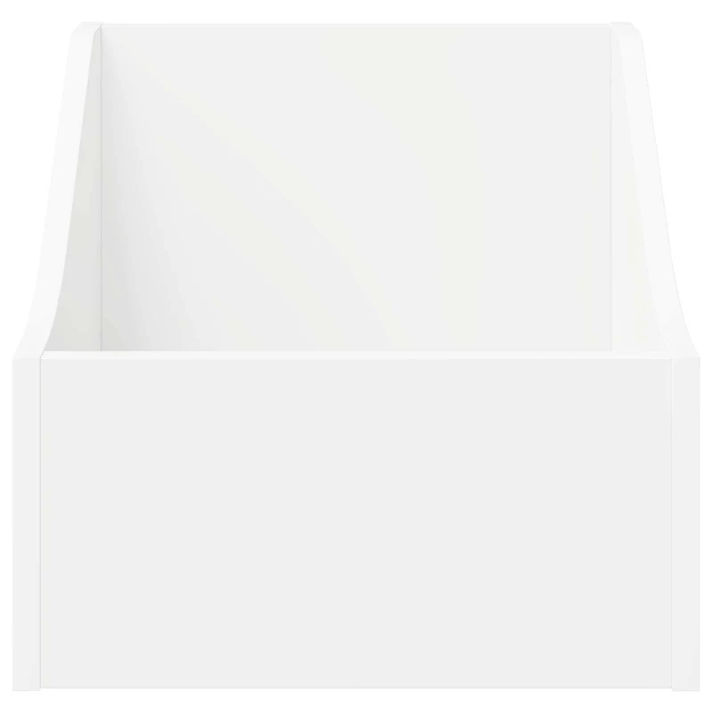 Caixa de Discos LP Branco 37 x 33 x 32 cm Derivados de Madeira